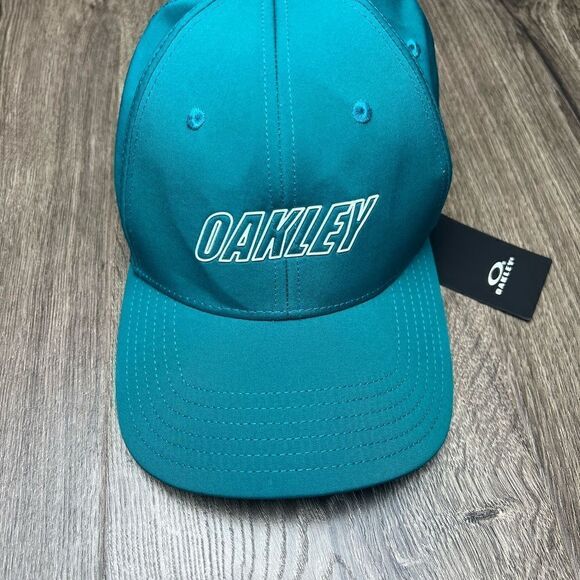Oakley Men's 6 Panel Waved Hat Petrol L/XL - Picture 2 of 4